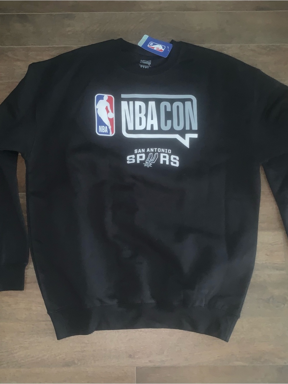 NBA Black NBACON San Antonio Spurs Crewneck Pullover